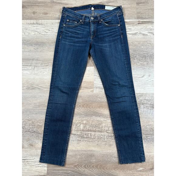 Rag & Bone Woodford Medium Wash Skinny Jeans - Size 28 - Picture 1 of 8